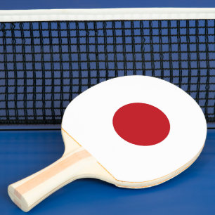 Japan flag ping pong paddle