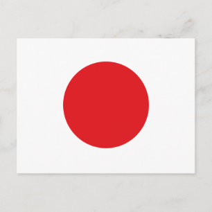 Japan flag postcard
