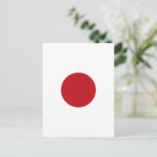 Japan flag postcard