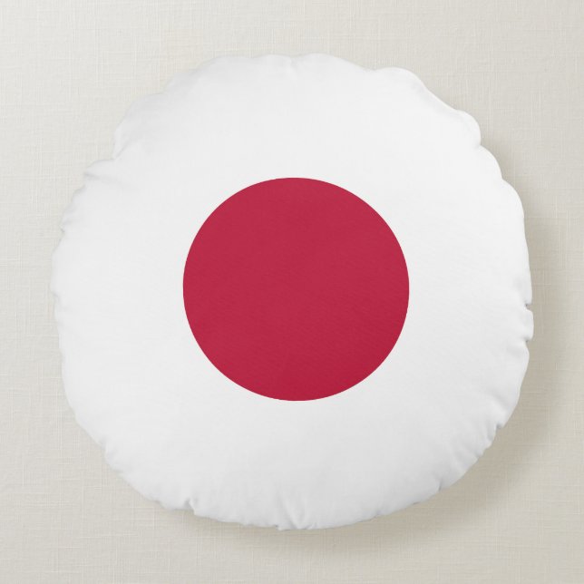 Japan flag round pillow (Front)
