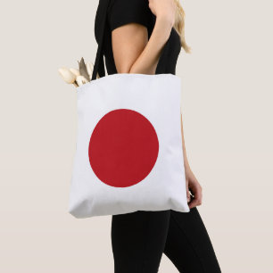 Japan flag tote bag