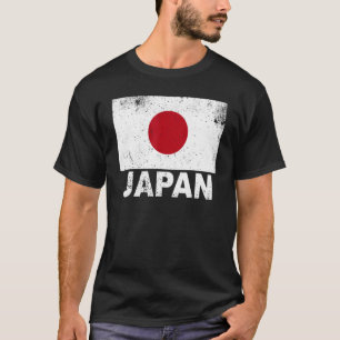 Japan Flag Vintage Japanese Origin Nationality Tra T-Shirt