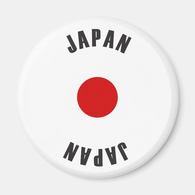 Japan Flag Wheel Magnet (Front)