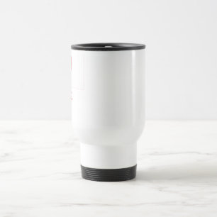 Japan Flag with Name in Japanese Travel Mug