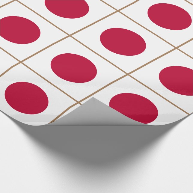 Japan Flag Wrapping Paper (Corner)