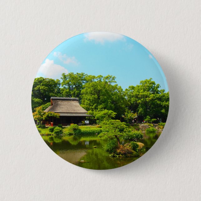 Japan Garden 2 Inch Round Button (Front)