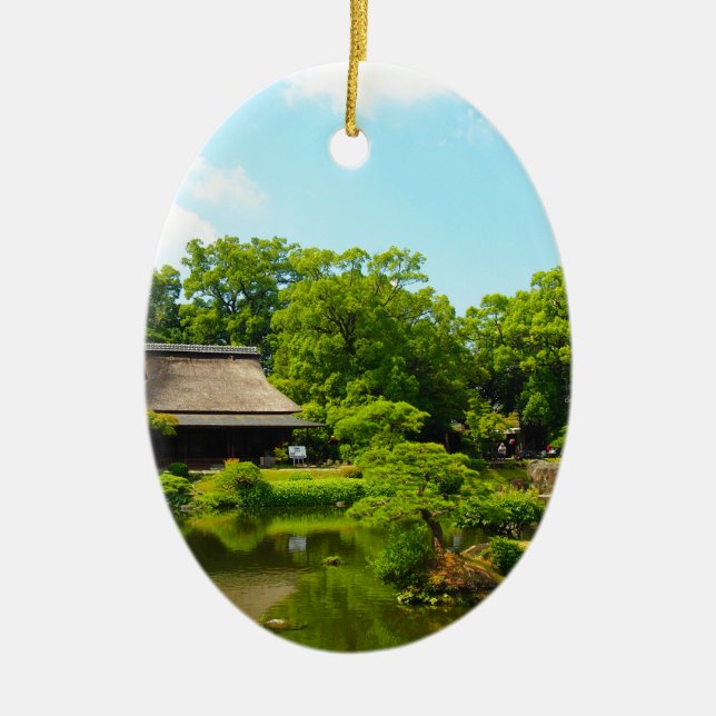 Japan Garden Ceramic Ornament (Front)