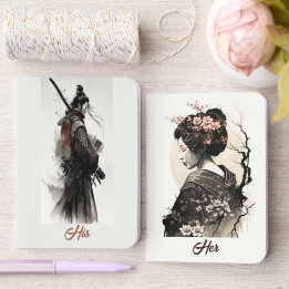 Japan Geisha Watercolor rose gold Wedding - Set