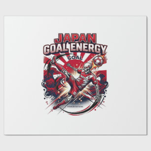 Japan Goal Energy Skeleton Striker Nations Creativ Wrapping Paper
