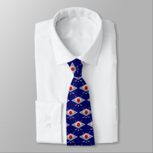 Japan Hockey Flag Logo Tie
