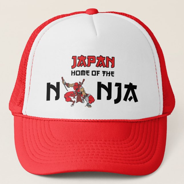 Japan Home Of The Ninja Trucker Hat (Front)