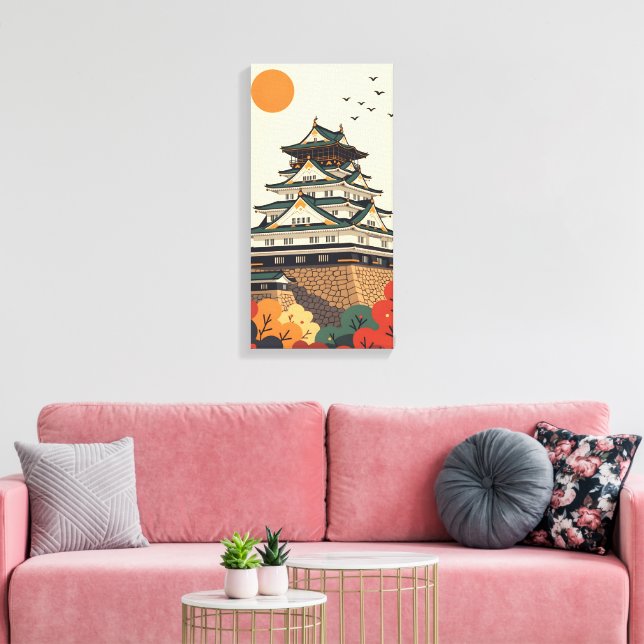 Japan Iga Ueno Castle Canvas Print (Insitu(LivingRoom))
