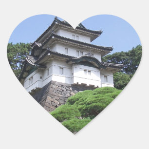 Japan Imperial Palace Heart Sticker