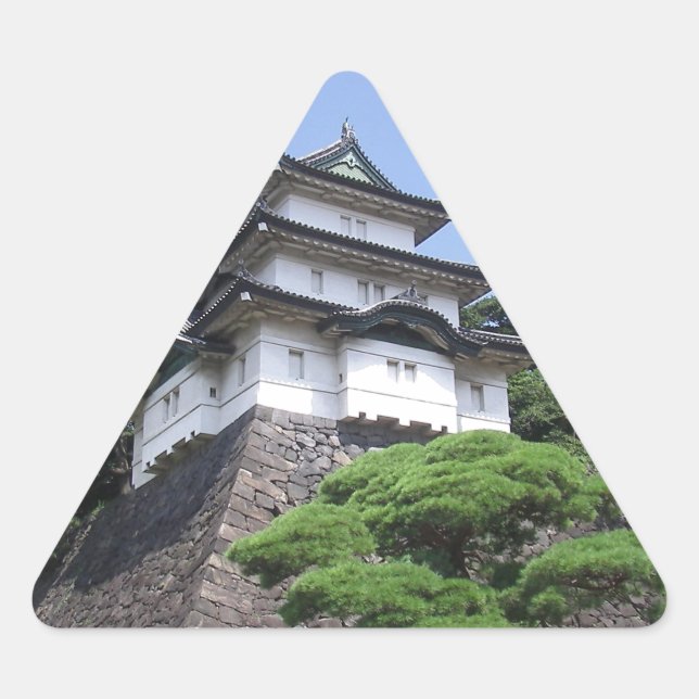 Japan Imperial Palace Triangle Sticker (Front)