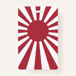 Japan Imperial Rising Sun Flag, Edo to WW2 Badge