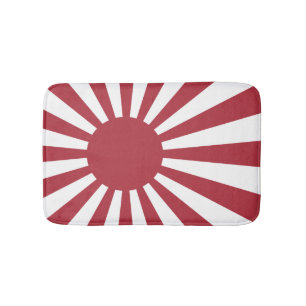 Japan Imperial Rising Sun Flag, Edo to WW2 Bath Mat