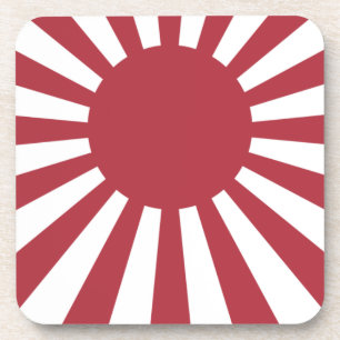 Japan Imperial Rising Sun Flag, Edo to WW2 Coaster
