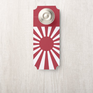 Japan Imperial Rising Sun Flag, Edo to WW2 Door Hanger