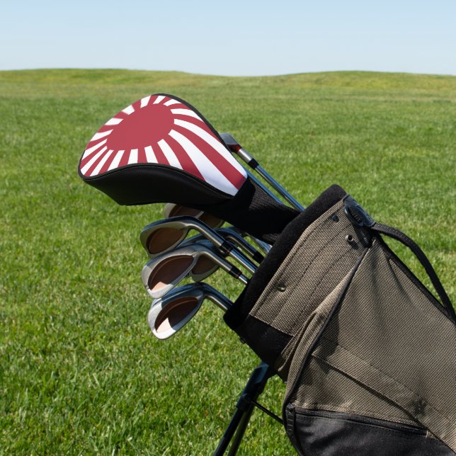 Japan Imperial Rising Sun Flag, Edo to WW2 Golf Head Cover (In Situ)