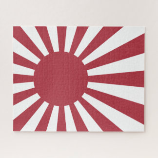 Japan Imperial Rising Sun Flag, Edo to WW2 Jigsaw Puzzle