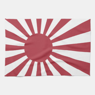 Japan Imperial Rising Sun Flag, Edo to WW2 Kitchen Towel