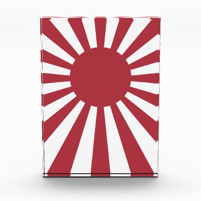 Japan Imperial Rising Sun Flag, Edo to WW2 Photo Block (Front)