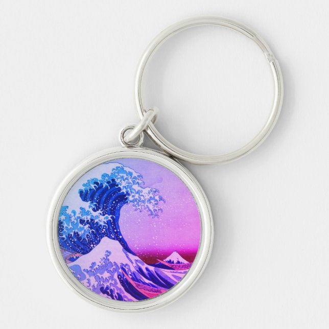 Japan - Japanese Art (Great Wave off Kanagawa) Keychain (Front)
