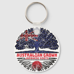 Japan Japanese Australian Australia Tree Roots Keychain