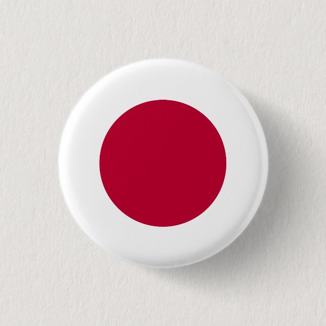 Japan (Japanese) Flag 1 Inch Round Button (Front)