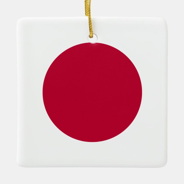 Japan (Japanese) Flag  Ceramic Ornament (Front)
