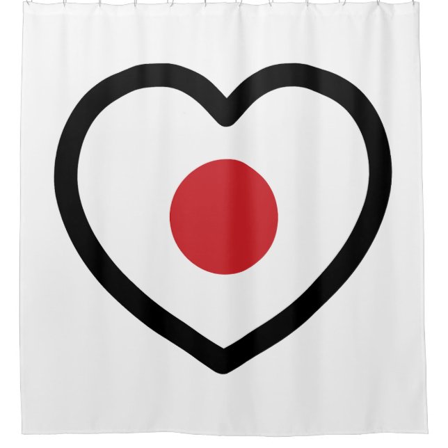 Japan | Japanese Flag Heart (Front)