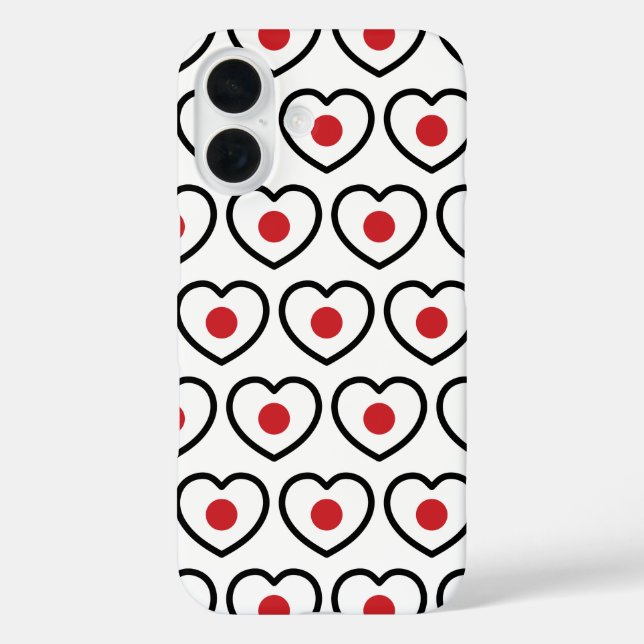Japan | Japanese Flag Heart Case-Mate iPhone Case (Back)