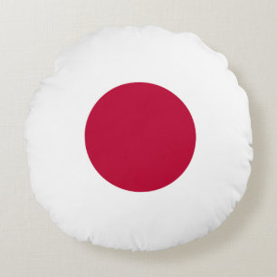 Japan (Japanese) Flag Round Pillow