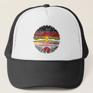 Japan Japanisch Deutsch Deutschland Baum Wurzel Trucker Hat