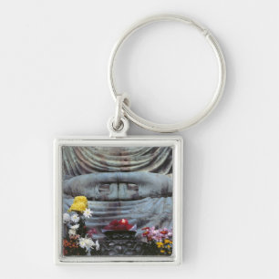 Japan, Kanagawa Pref., Kamakura. Floral Keychain