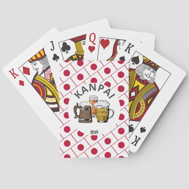 JAPAN Kanpai 乾杯 Great Japanese Beer Playing Cards (Back)