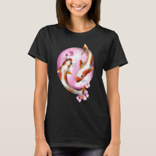 Japan Koi Japanese Fish Cherry Blossom 70 T-Shirt