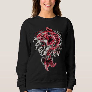 Japan Koi Japanese Fish Cherry Blossom 85 Sweatshirt