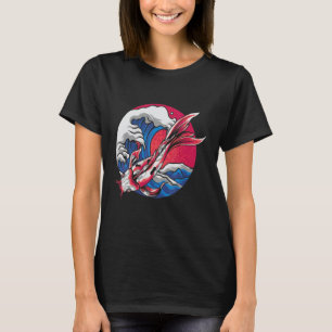 Japan Koi Japanese Fish Cherry Blossom 9 T-Shirt