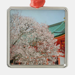 Japan, Kyoto. Cherry blossom of Shinto Metal Ornament