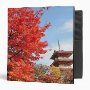 Japan, Kyoto. Kiyomizu temple in Autumn colour Binder