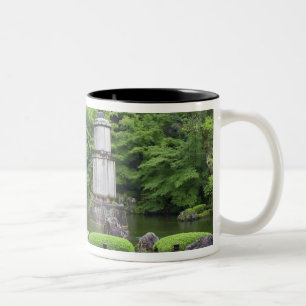 Japan, Kyoto, Scilent Stone Garden Two-Tone Coffee Mug