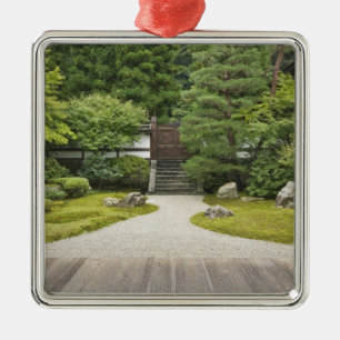 Japan, Kyoto, Sennyuji Temple Garden Metal Ornament