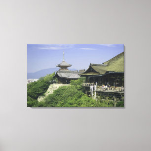 Japan, Kyoto, The View from Kiyomizu Temple Canvas Print