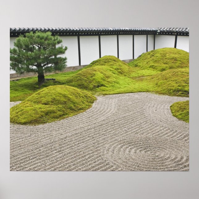 Japan, Kyoto, Tofukuji Temple, Landscape Garden Poster (Front)