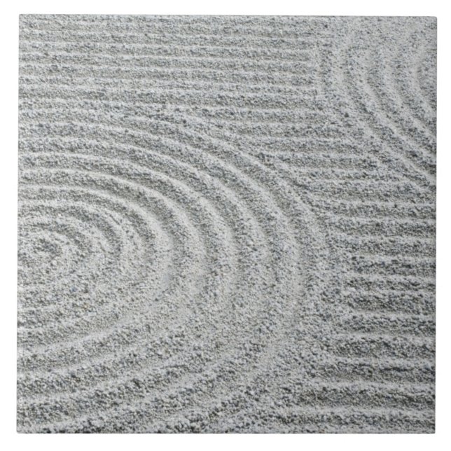 Japan, Kyoto, Tofukuji Temple, Pattern in Sand Tile (Front)