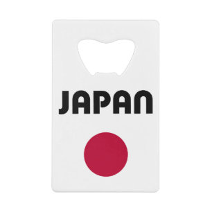 Japan Large Red Dot Light Colour Credit Card Bottle Opener