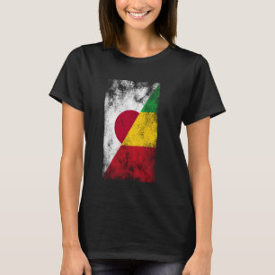 Japan Mali Flags - Japanese Malian, Malinese T-Shirt