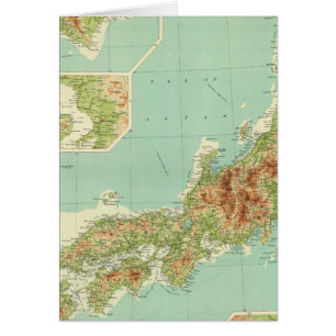 Japan map with shipping routes