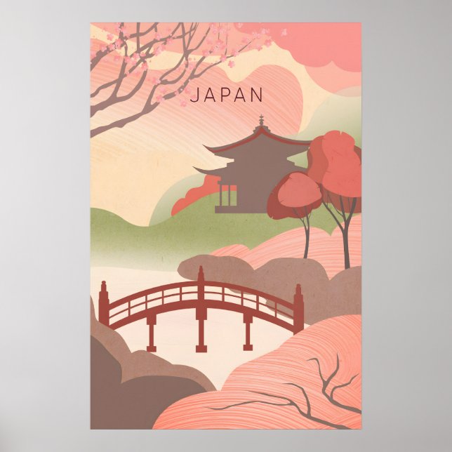 Japan Minimal Travel Poster (Front)